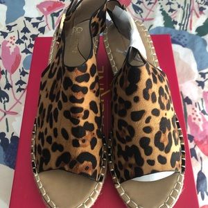 Catherine Malandrino leopard wedge — NEW IN BOX